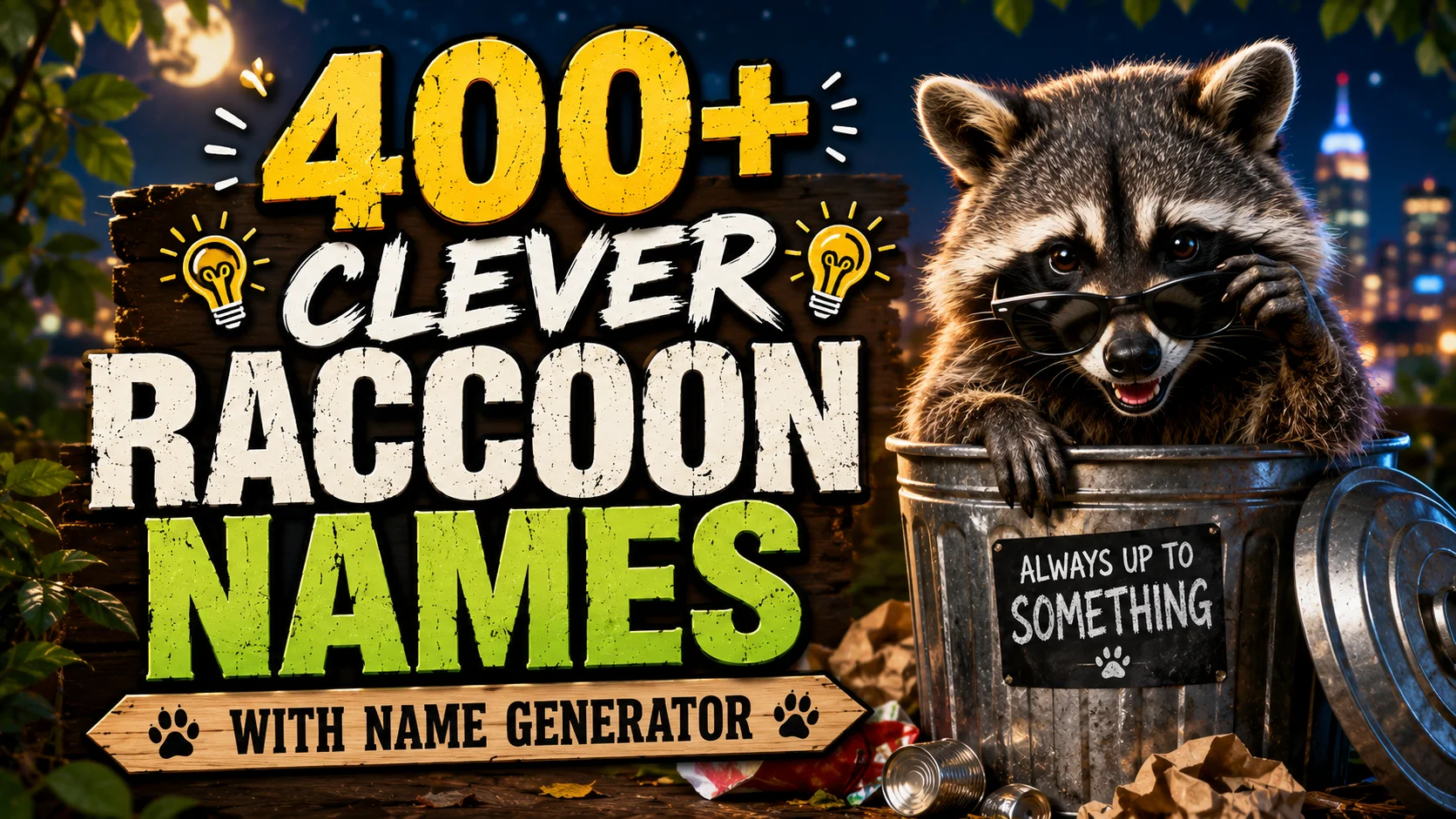 Clever Raccoon Names With Name Generator
