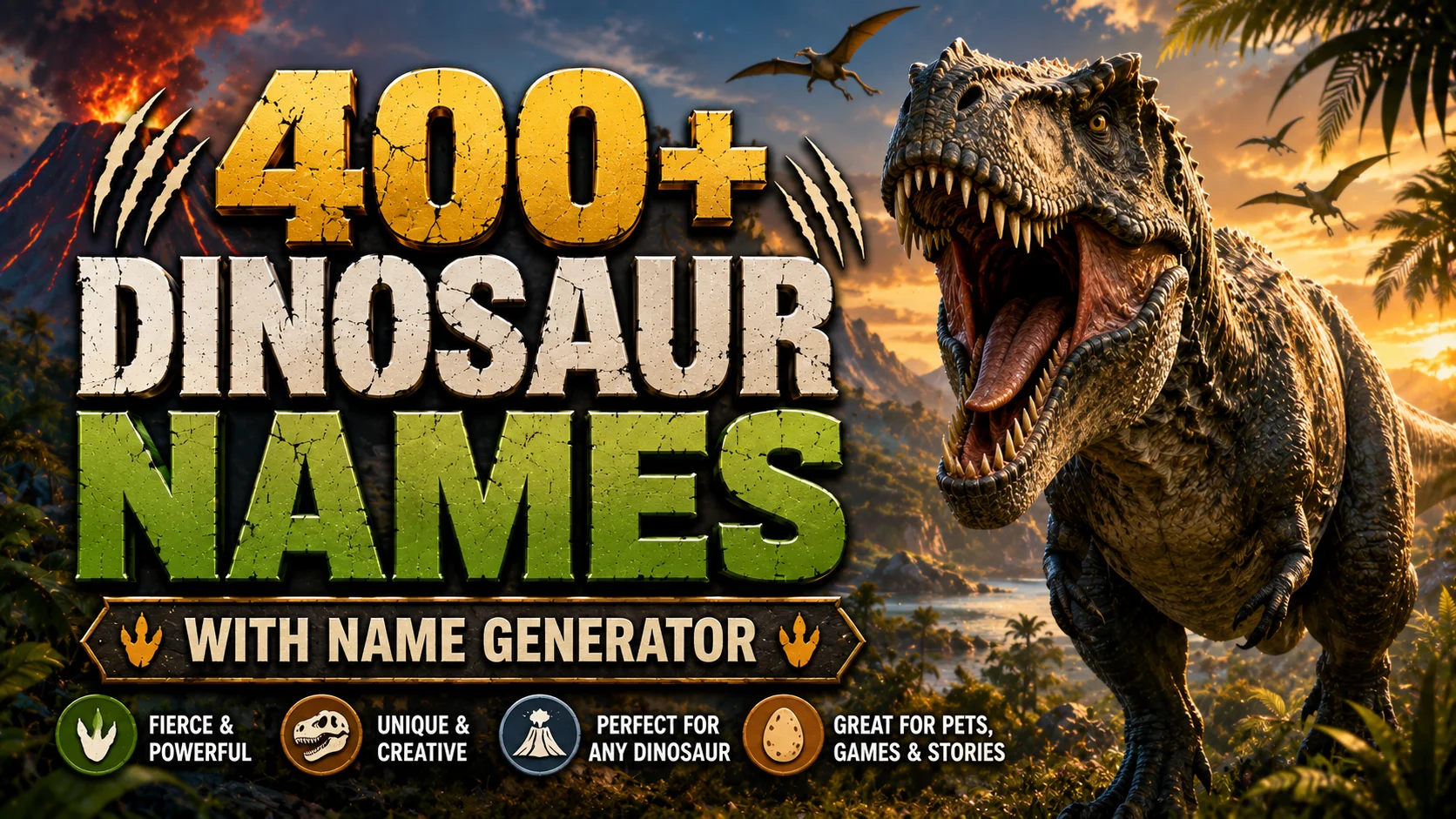 Dinosaur Names With Name Generator