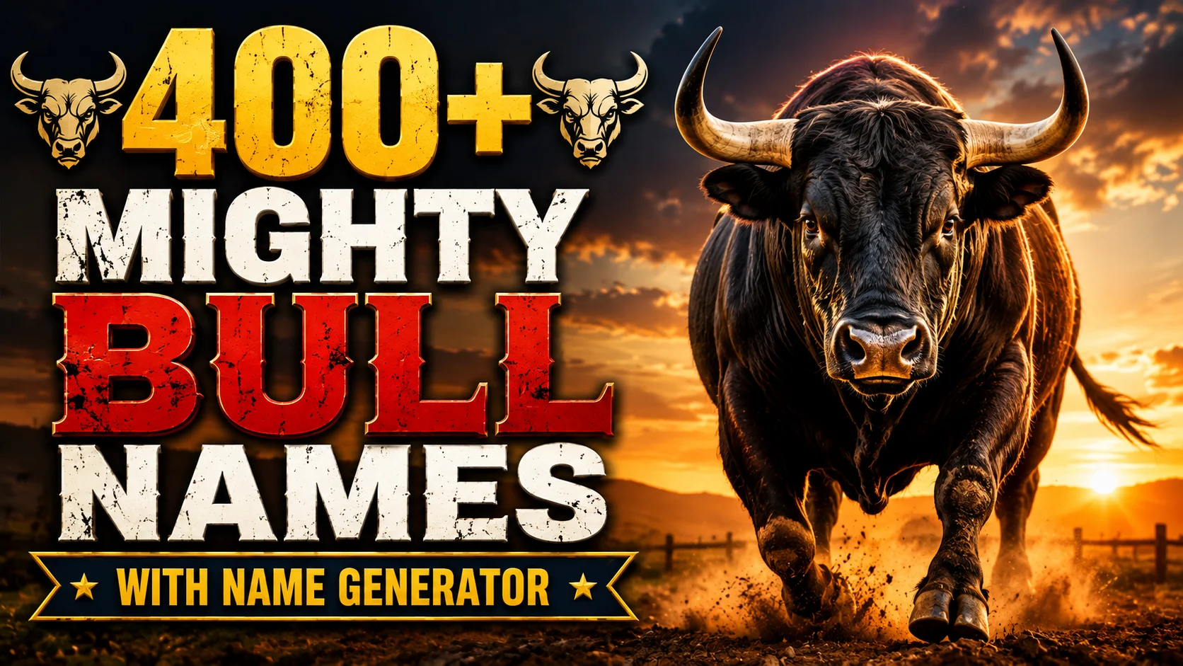 Mighty Bull Names With Name Generator