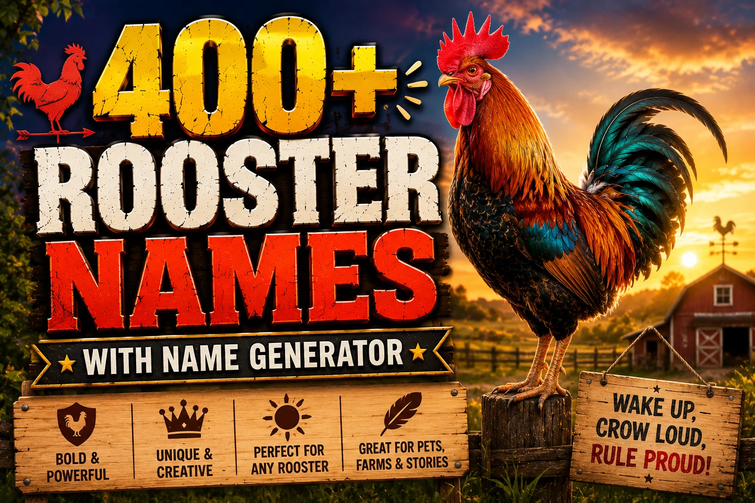 Rooster Names With Name Generator