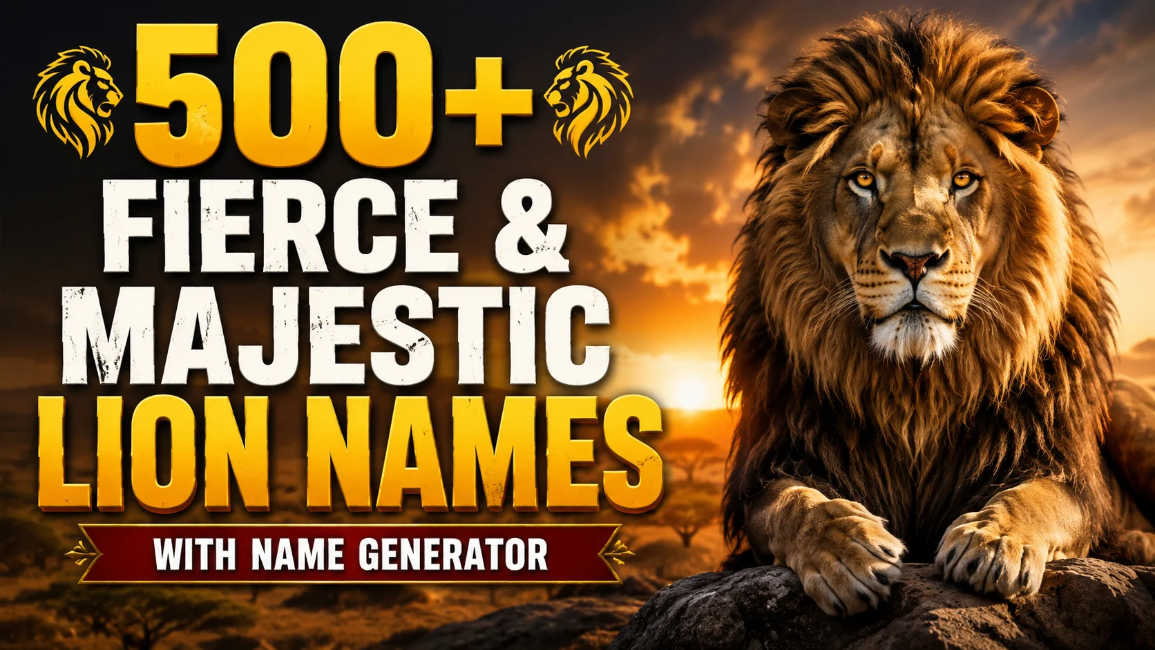 Fierce & Majestic Lion Names With Name Generator