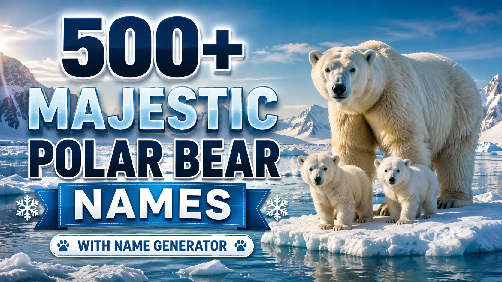 Majestic Polar Bear Names With Name Generator