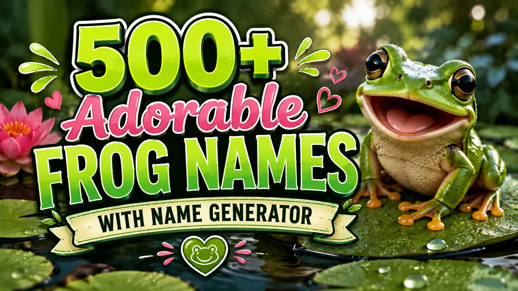 Adorable Frog Names With Name Generator