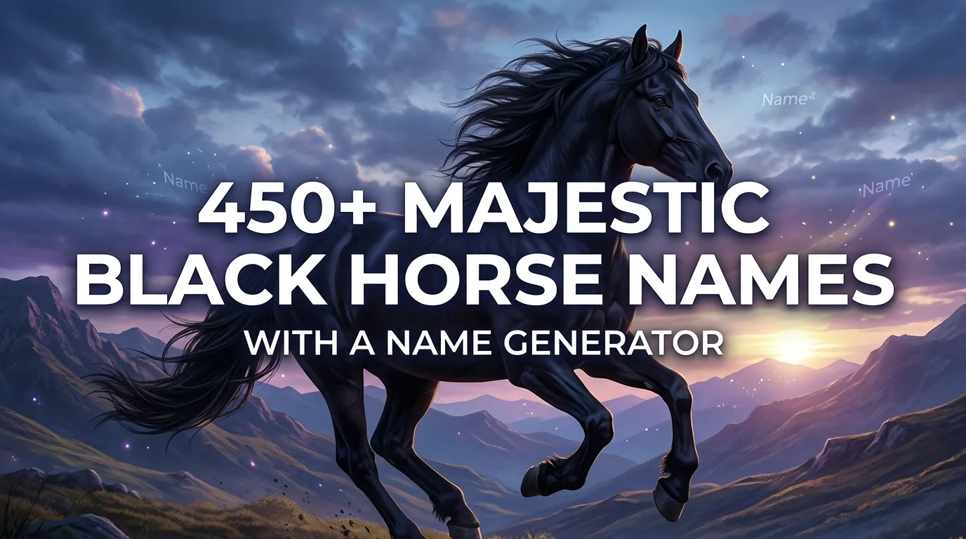 Black Horse Names