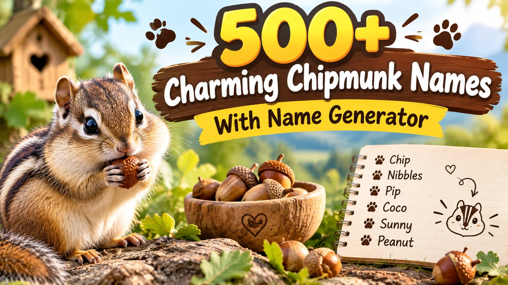 Charming Chipmunk Names