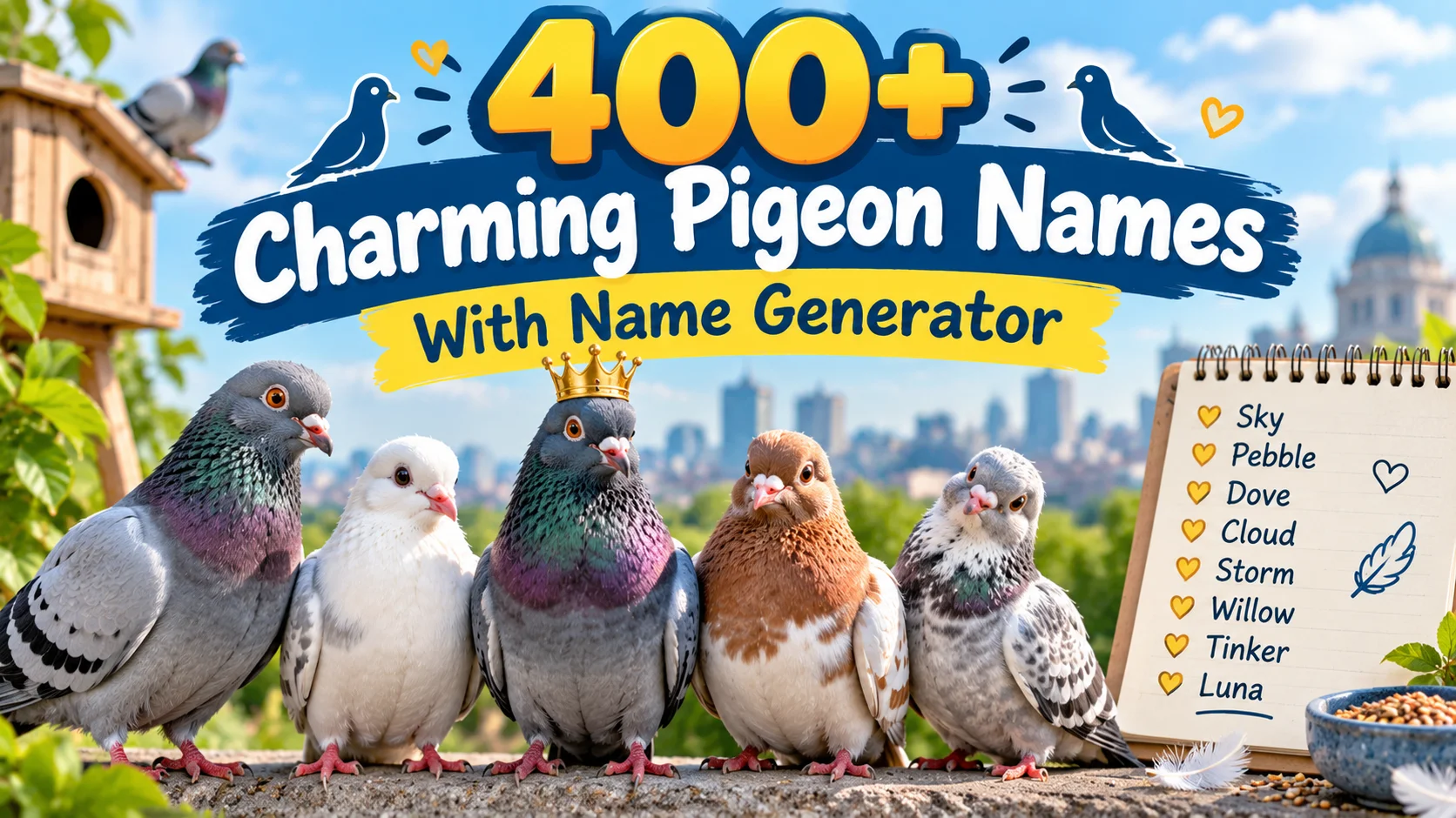 Charming Pigeon Names