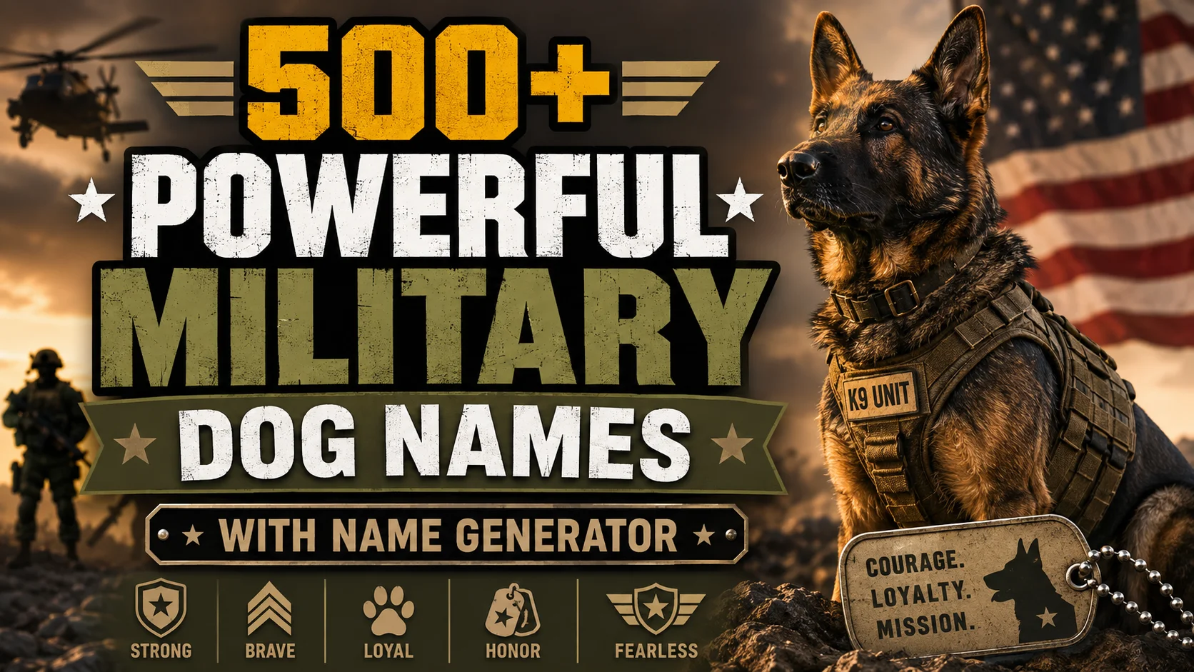Military Dog Names