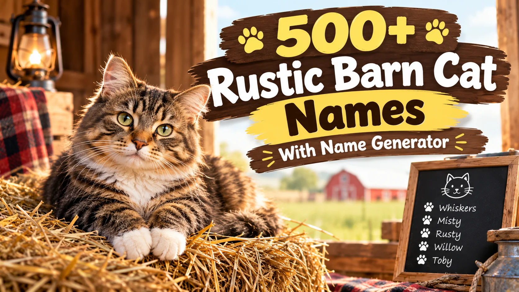 500+ Rustic Barn Cat Names With Name Generator