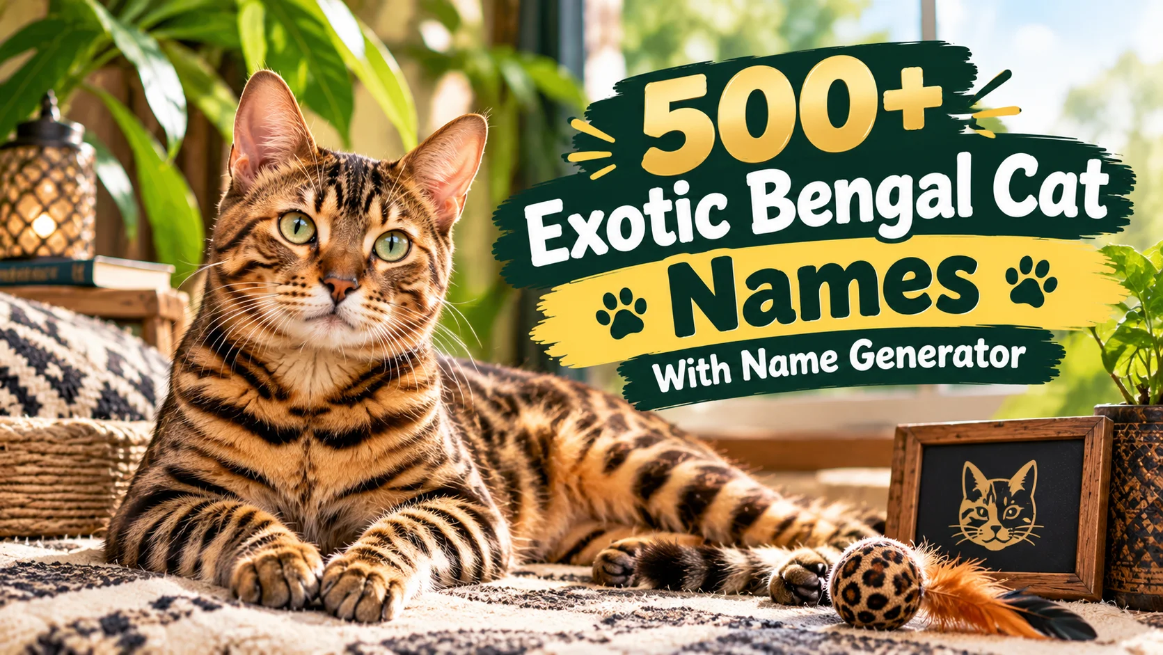 500+ Exotic Bengal Cat Names With Name Generator