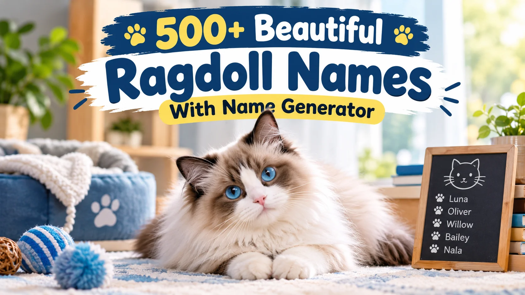 500+ Beautiful Ragdoll Names With Name Generator