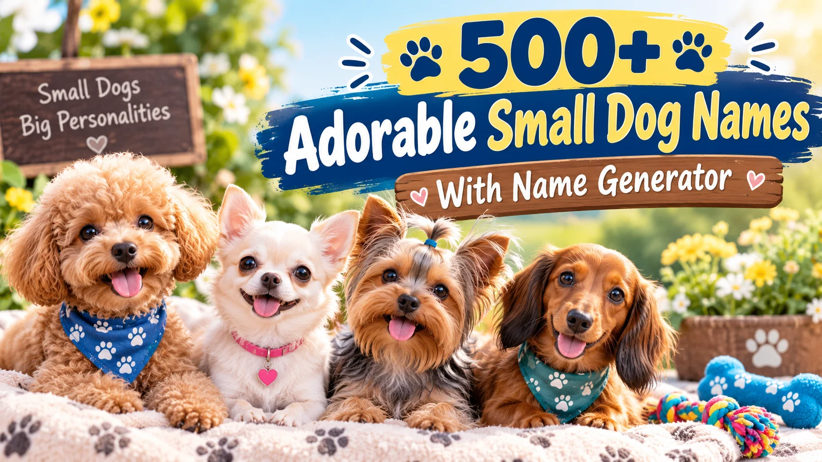 500+ Adorable Small Dog Names With Name Generator